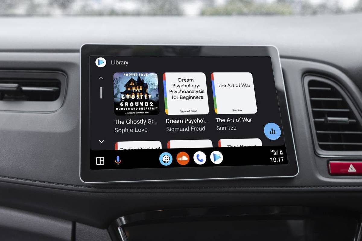 Aplikacja Książki Google Play na Androida Auto