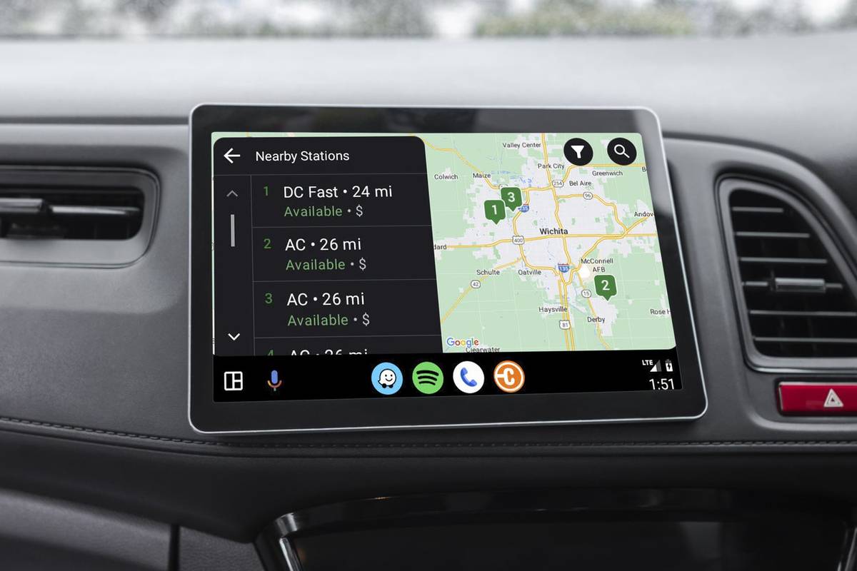 aplikacja samochodowa na Androida typu Chargepoint
