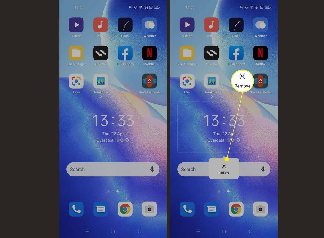 Mga hakbang na kinakailangan upang i-uninstall/alisin ang mga widget sa Android