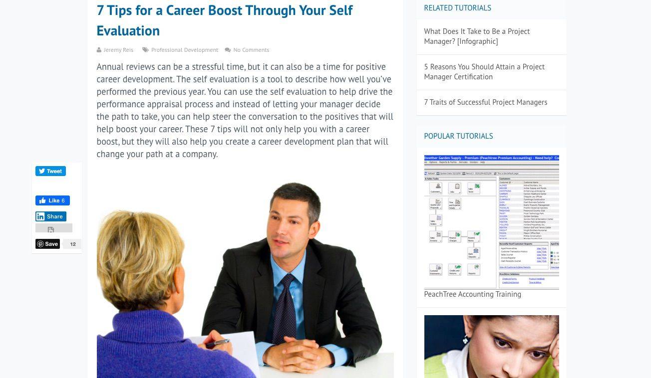 Learnthat.com kursoppføring om 7 tips for et karriereløft gjennom din selvevaluering