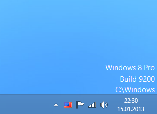 Version de bureau Windows 8
