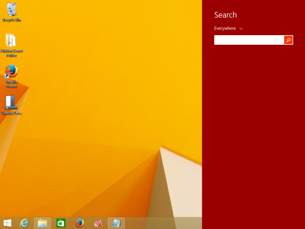 Aplikácia Windows 8.1 Search