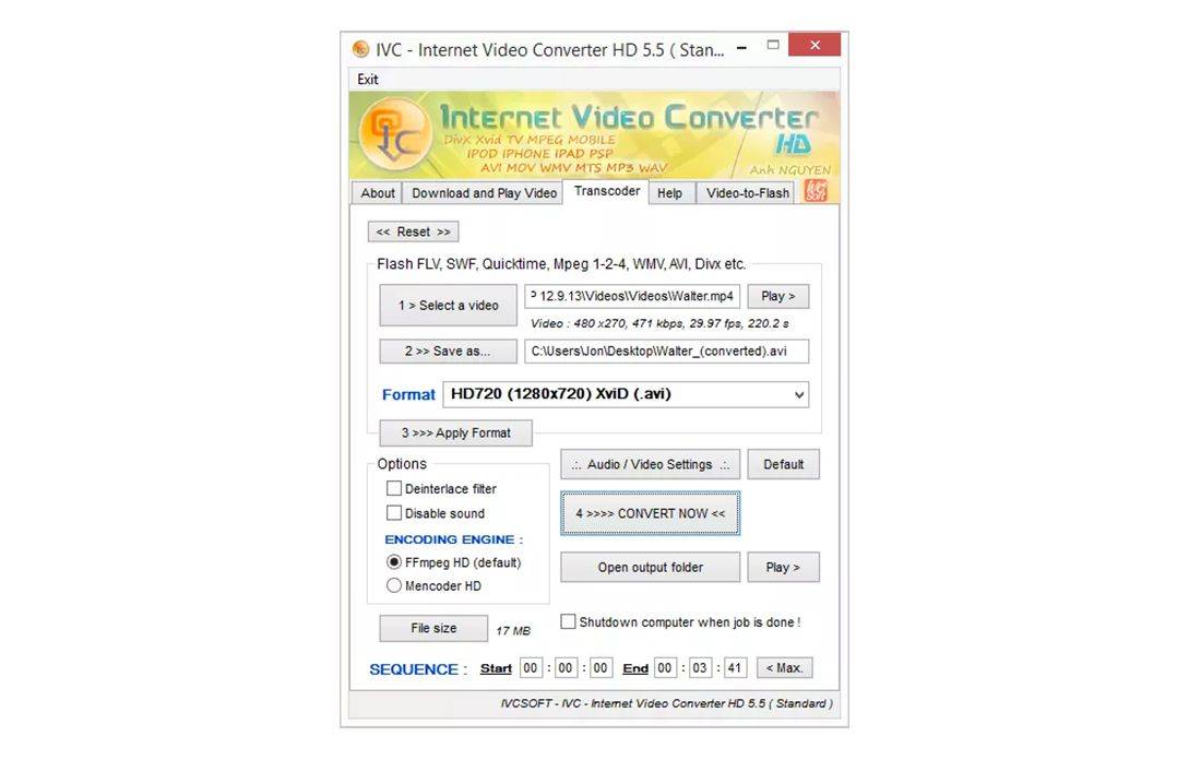 Convertisseur vidéo Internet