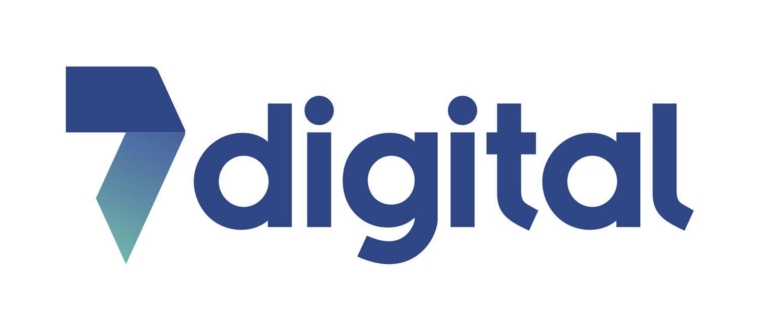 Logotipo de 7 Servicio de descarga de música digital.