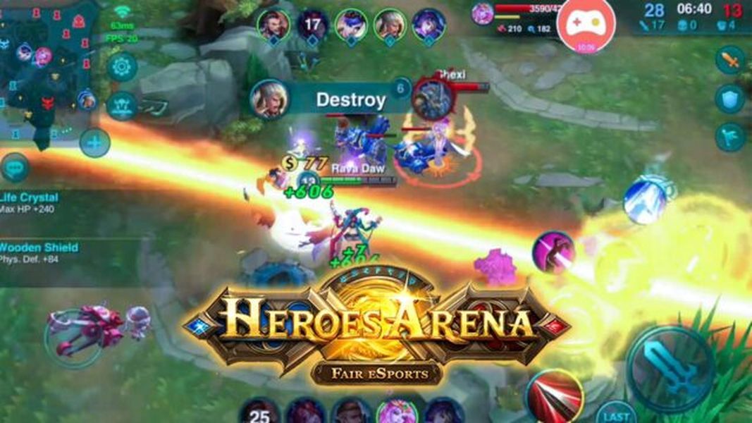 Heroes arena мобилни MOBA игри