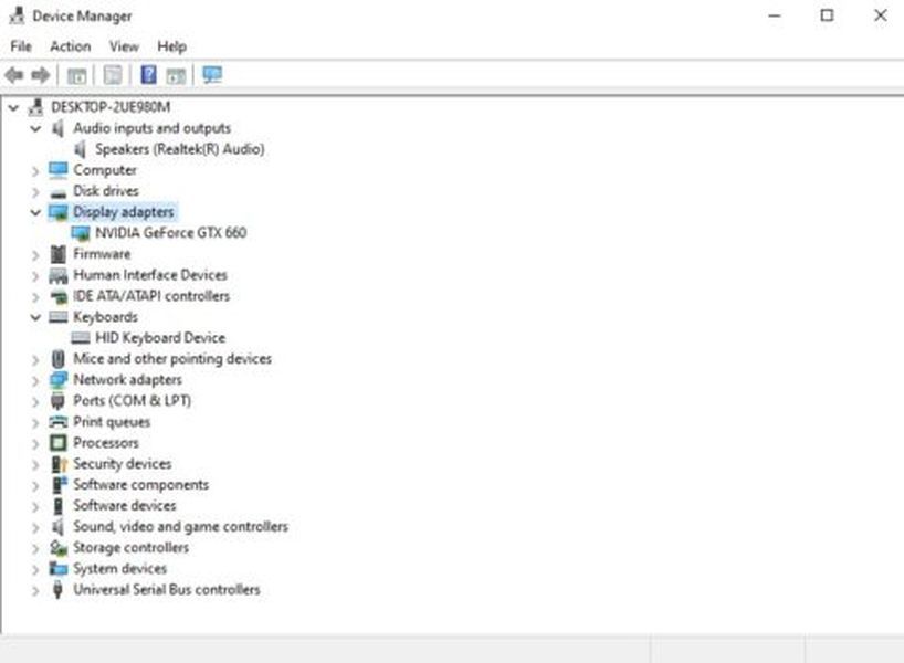 Lista de controladores del administrador de dispositivos y qué controladores necesito para una nueva PC