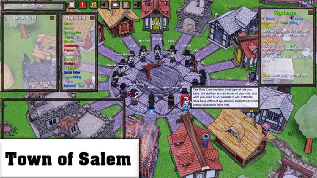Igre Like Among Us - Town of Salem