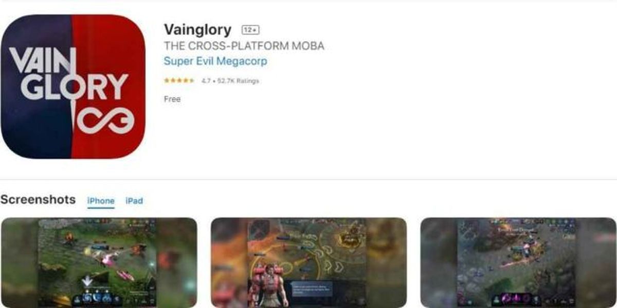 iOS에서 Vainglory 다운로드