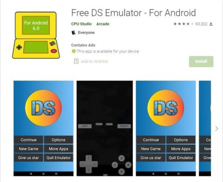 Ds emulátorové hry pre Android