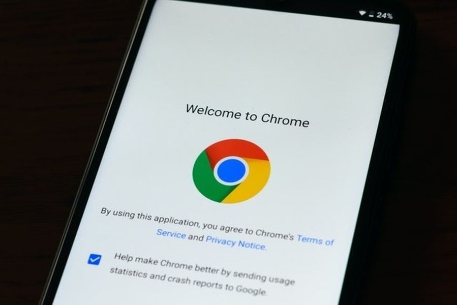 prehliadač Chrome na telefóne s Androidom