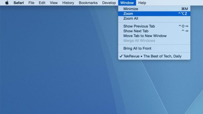 os x menu bar window zoom