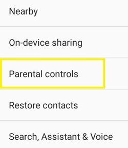 родитељска контрола