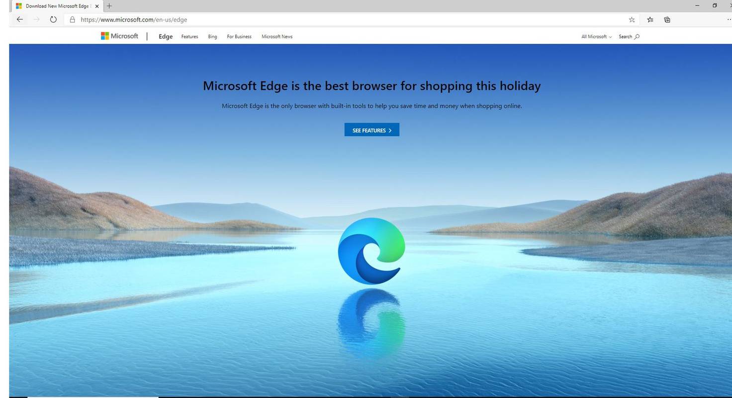 Edge letöltési oldal a Microsoft Edge böngészőben