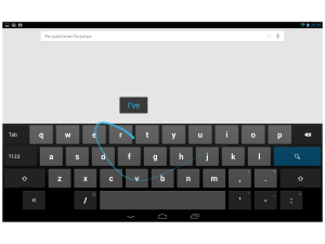 Nexus 10 - नया कीबोर्ड