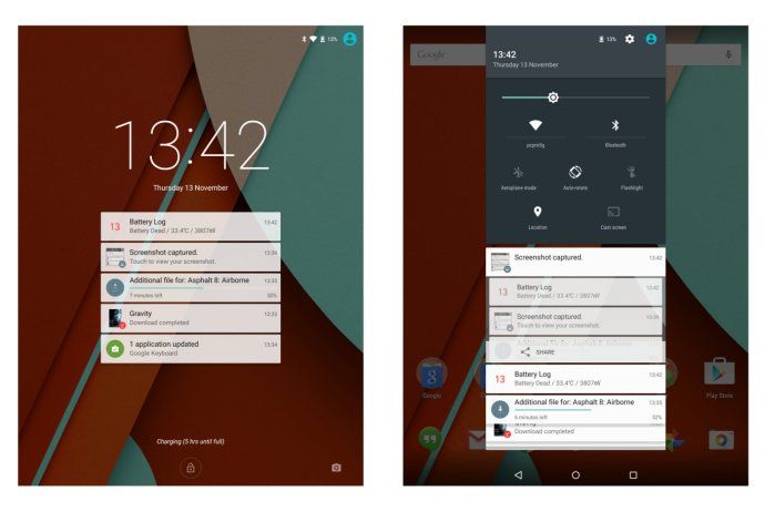 „Nexus 9“ - „Android 5“ („Lollipop“)