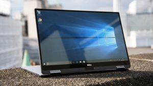 Ang Dell XPS 13 2-in-1 sa stand mode