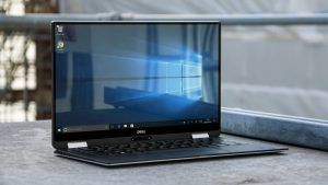 Dell XPS 13 2-in-1 geopend