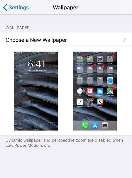 Jak změnit tapetu na iPhone 7/7+