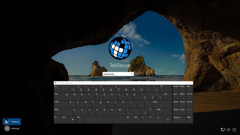 Windows-pålogging uten tastatur