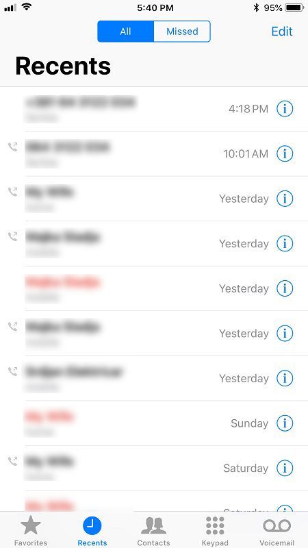 iPhone XS - Com bloquejar trucades
