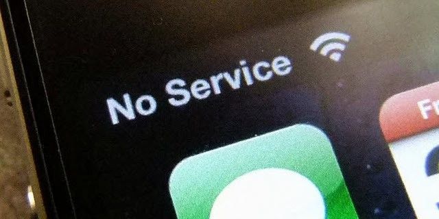 Žádná služba nebo síťové připojení na iPhone 6S