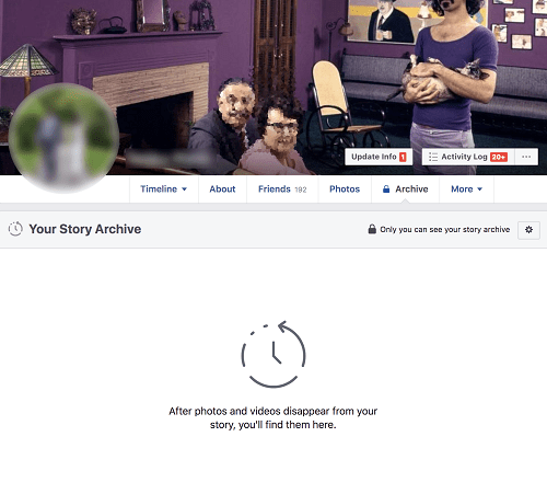 Esborra la història de Facebook