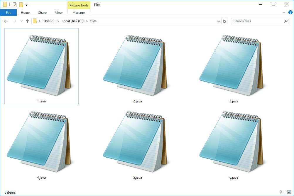 JAVA-filer som åpnes med Notepad i Windows