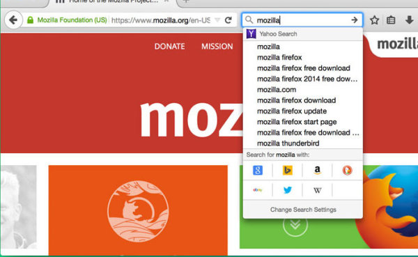 „Firefox 34“ naujos paieškos naudotojo sąsaja