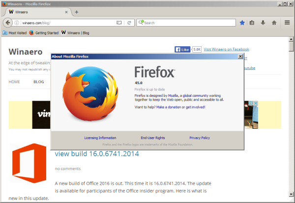 „Firefox 45“