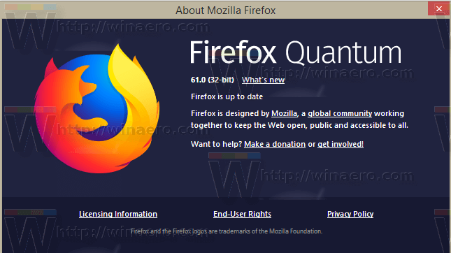 „Firefox 61 Hq“