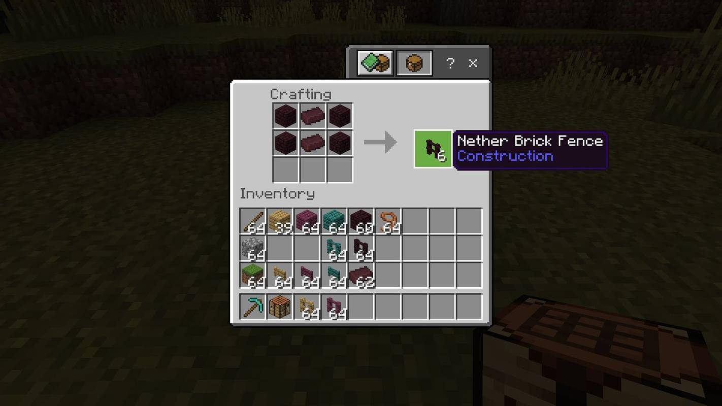 Jak vyrobit Nether Brick Fence v Minecraftu