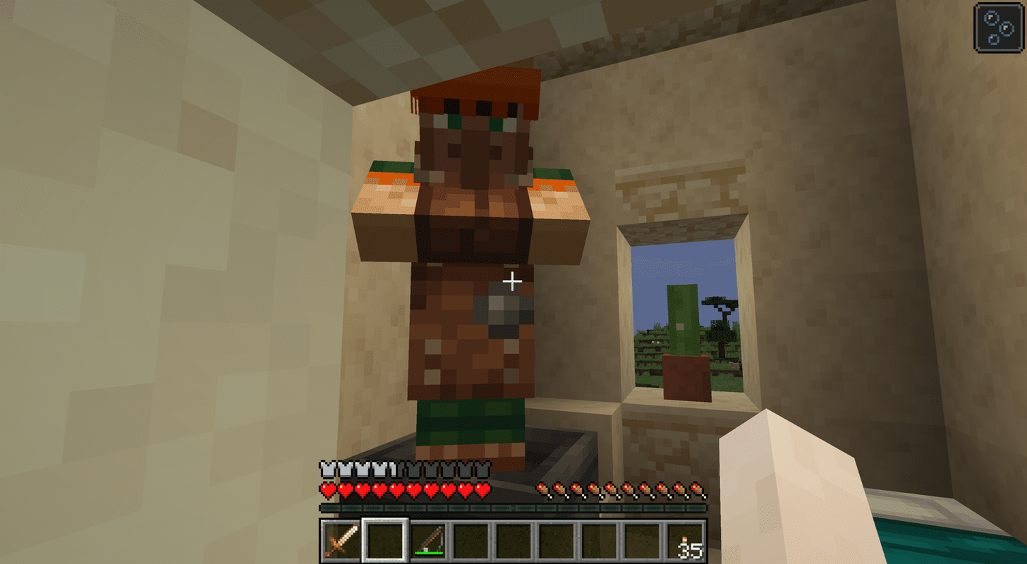 Un maroquinier dans Minecraft.