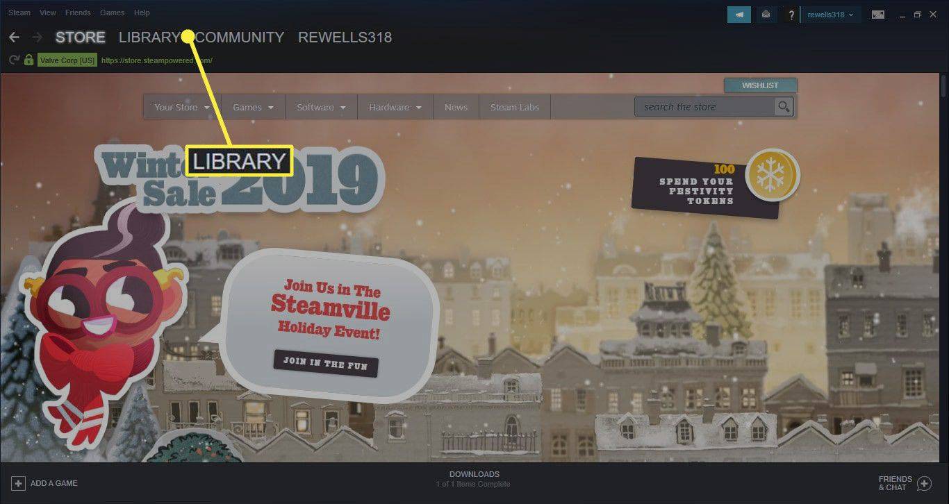 Thư viện nổi bật trong Steam