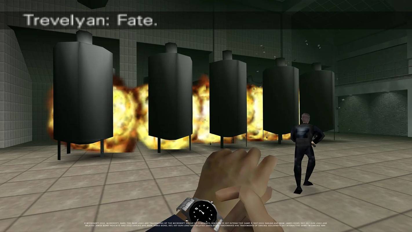 Goldeneye 007 Бонд става свидетел на експлозия
