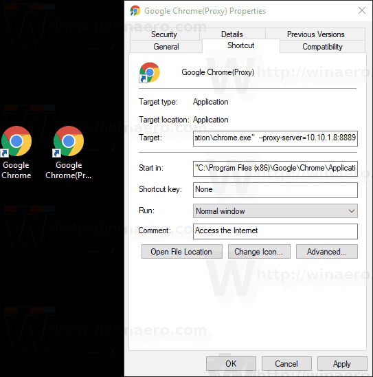 Zastąp ustawienia serwera proxy w systemie Google Chrome