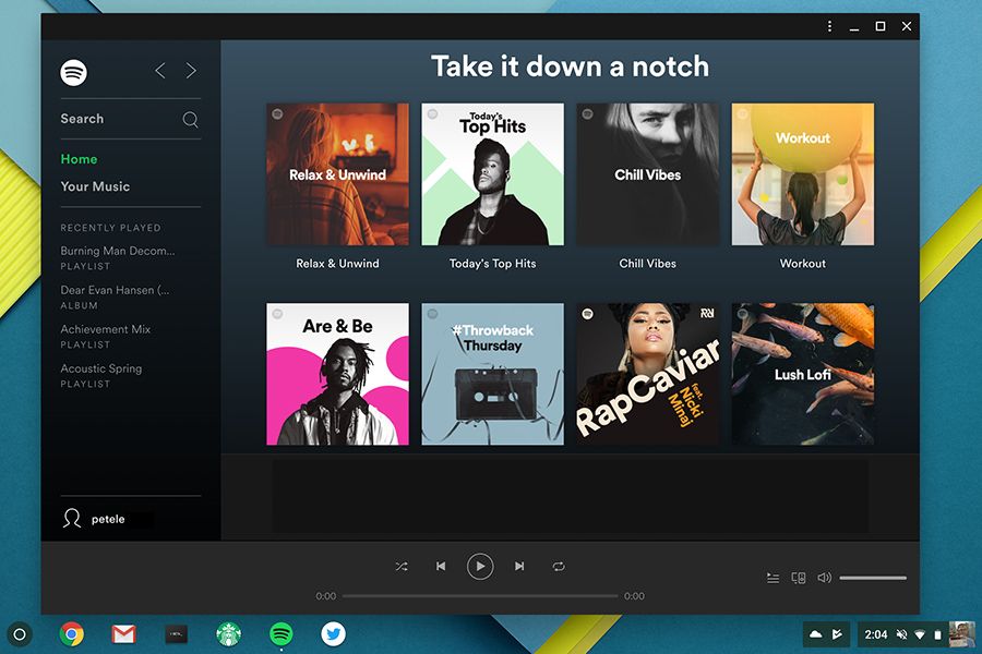 Captura de pantalla de Spotify