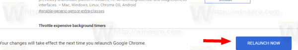 Google Chrome Classic uue vahelehe leht