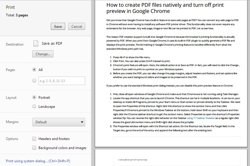 Enregistrer au format PDF