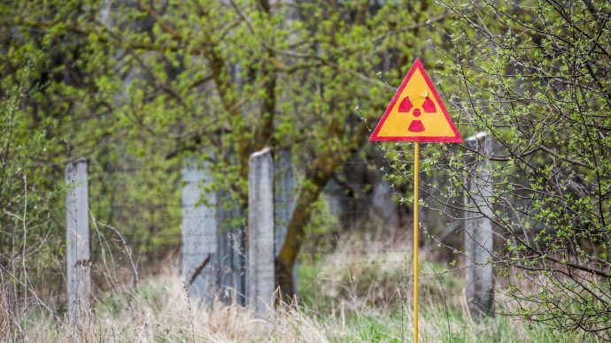 weryfikacja-rzeczywistości-wi-fi-nie jest-niebezpieczna-znak-promieniowania-jonizującego w Czarnobylu