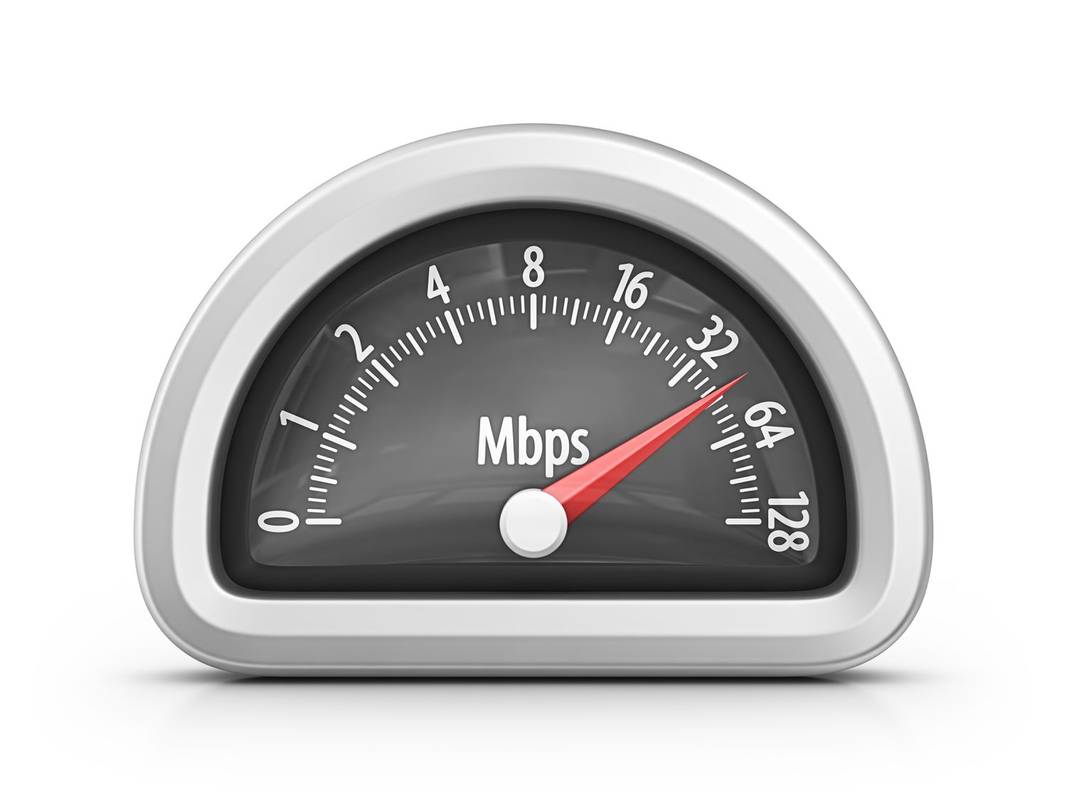 Ilustrasi speedometer internet