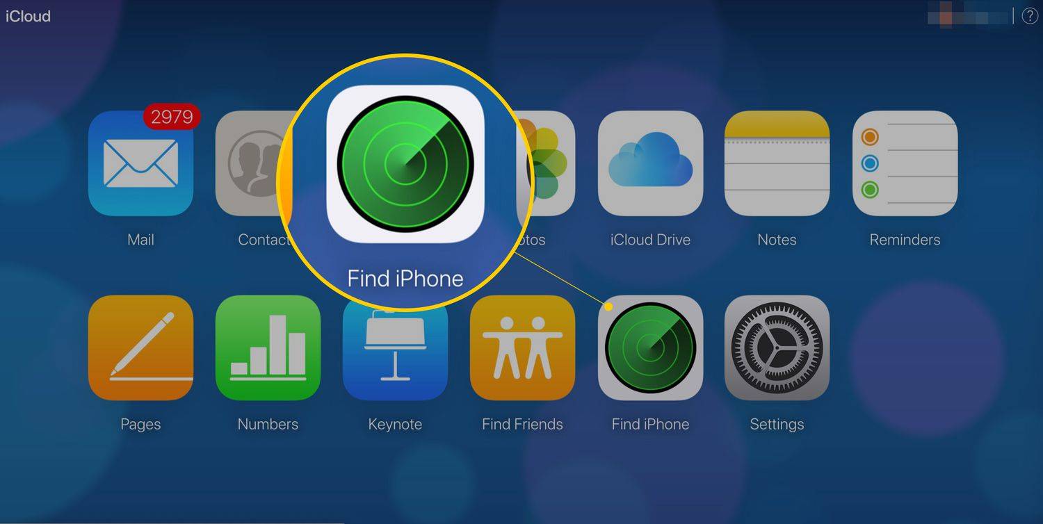 Trouver un iPhone sur iCloud.com
