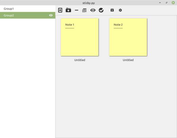 Ứng dụng Sticky Notes Linux Mint