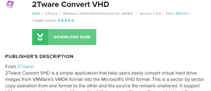 5 मिनट में VMDK को VHD में कैसे बदलें