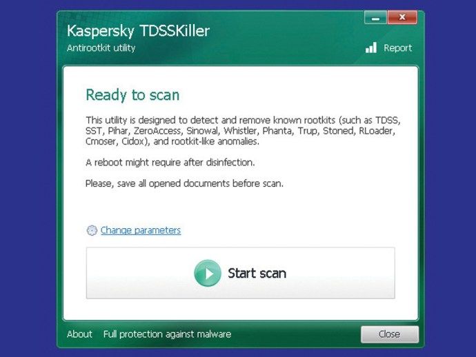 Sådan fjernes en virus - trin to: download malware-scanner