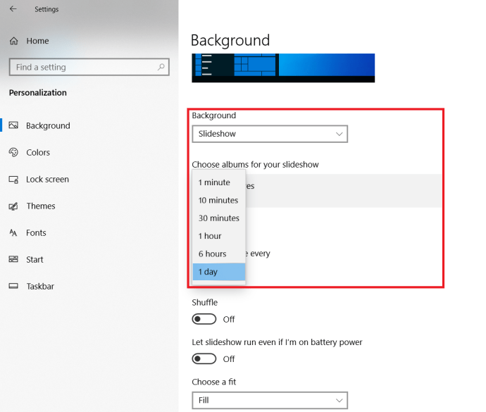 Microsoft Windows 10 Achtergrond wijzigen - Foto