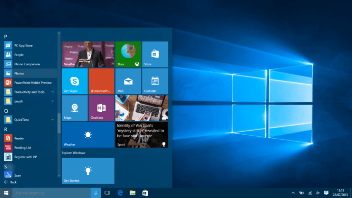 Microsoft Windows 10 壁紙の変更方法 - 写真アプリ