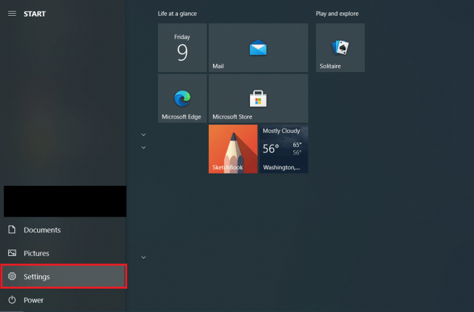 Microsoft Windows 10 배경 화면 변경 방법-설정 시작 메뉴
