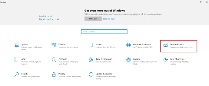 Microsoft Windows 10 كيفية تغيير الخلفية - تصفح التخصيص