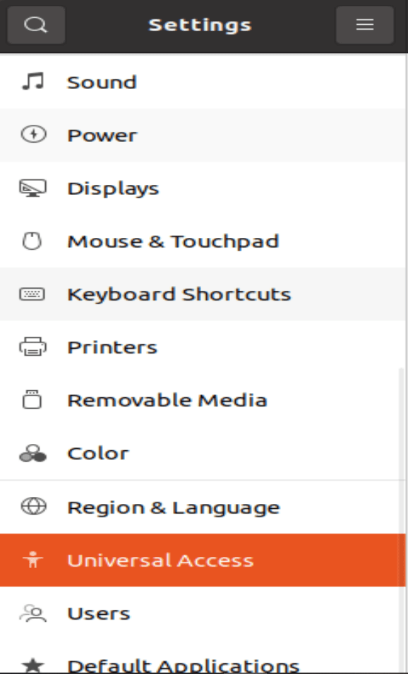 Postavke pokazivača Ubuntu