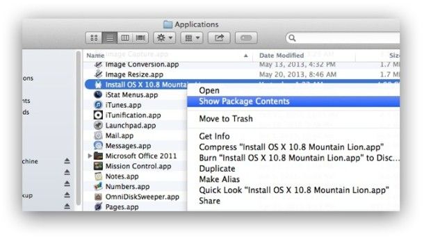 Ustvarite namestitveni program OS X